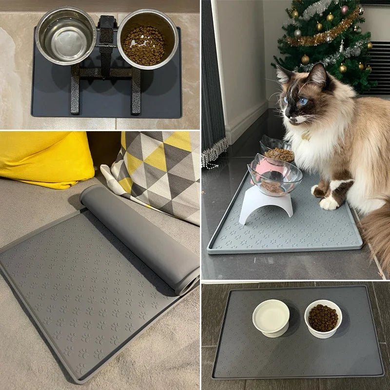 Dog bowl mats