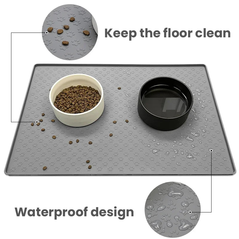 Dog bowl mats