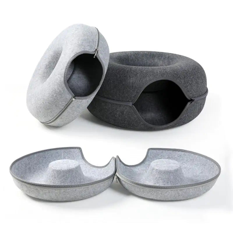 Soft Donut Cat Bed