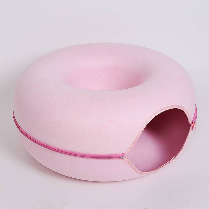 Cat Tunnel Bed Pink