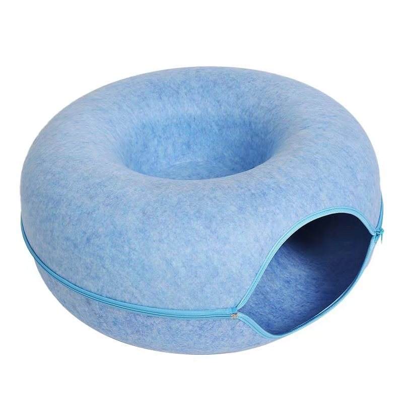 Cat Tunnel Bed Blue