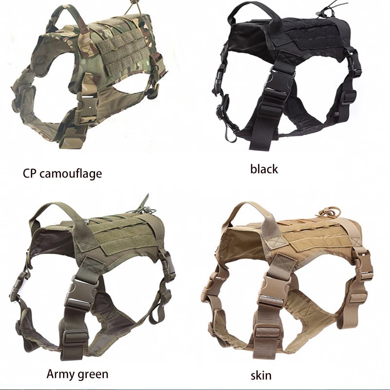 Tactical Dog Harness - Military Pet German Shepherd K9 Training Vest