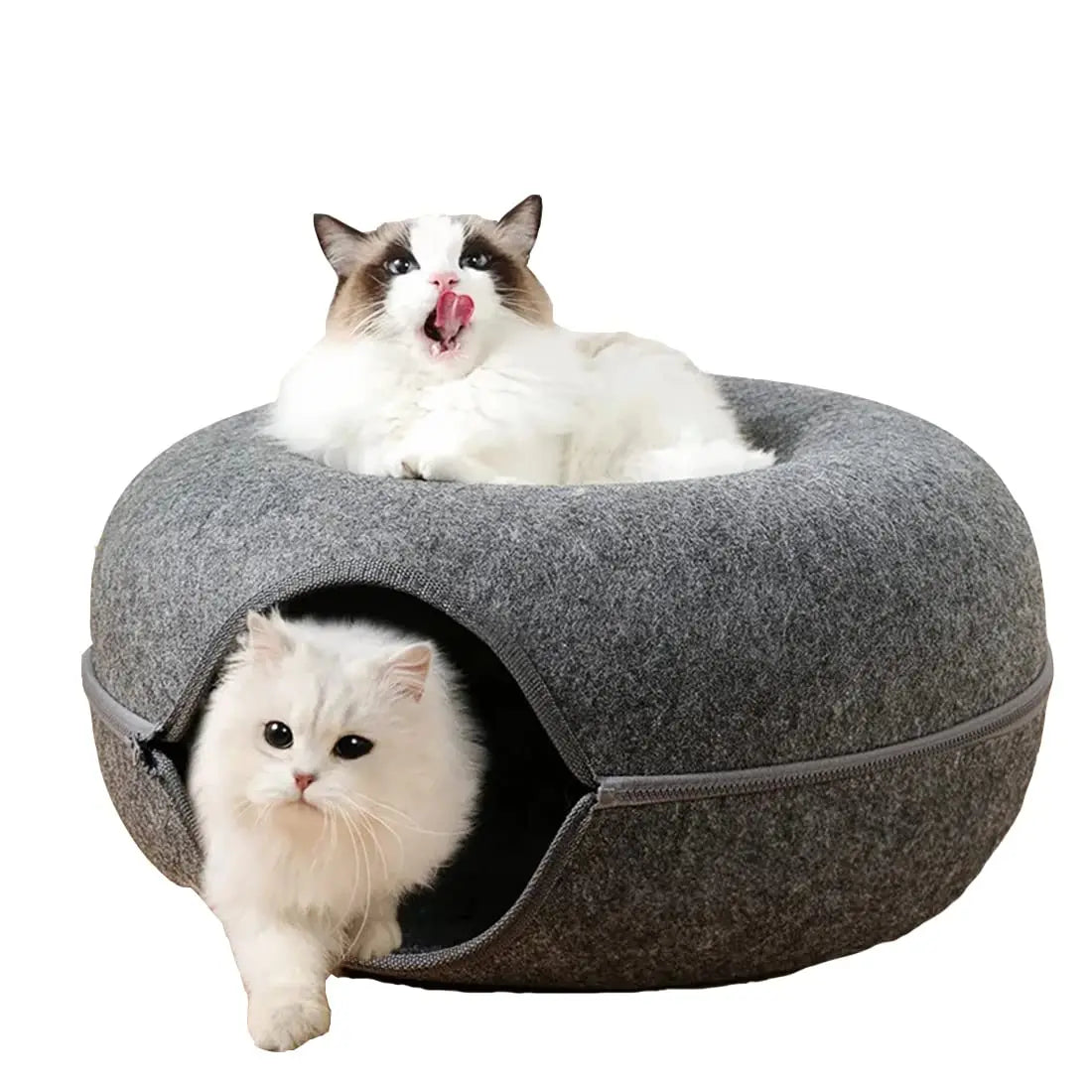 Soft Donut Cat Bed - Nimble Wags | Pet Accessories Shop