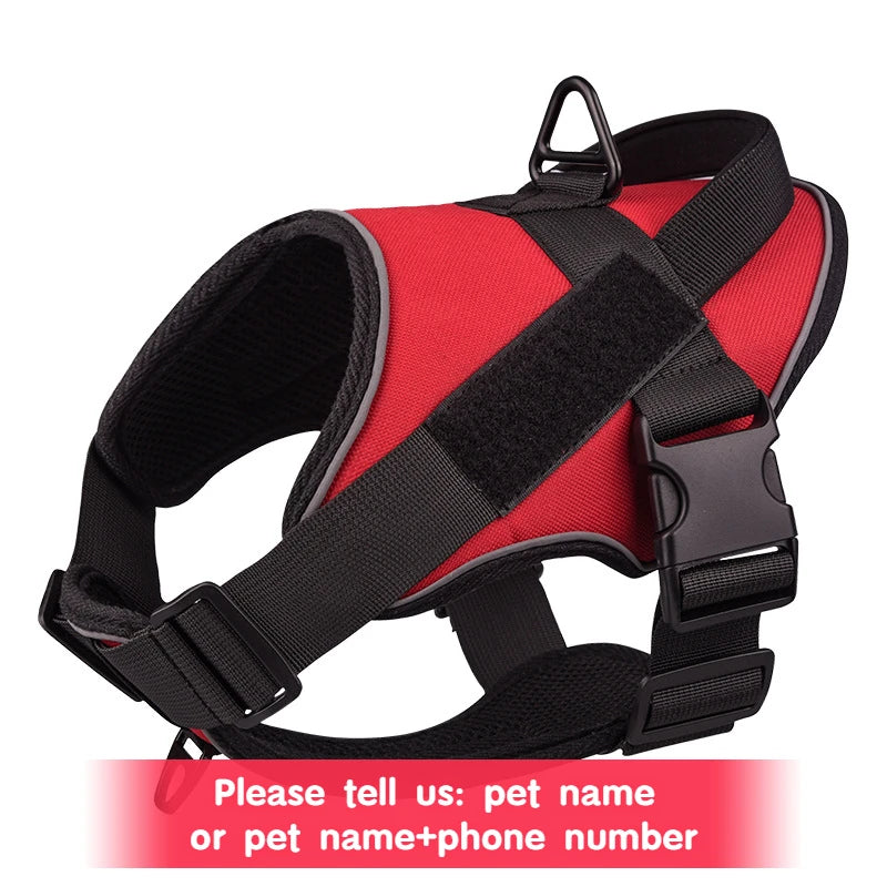 Tactical Dog Harness  Red