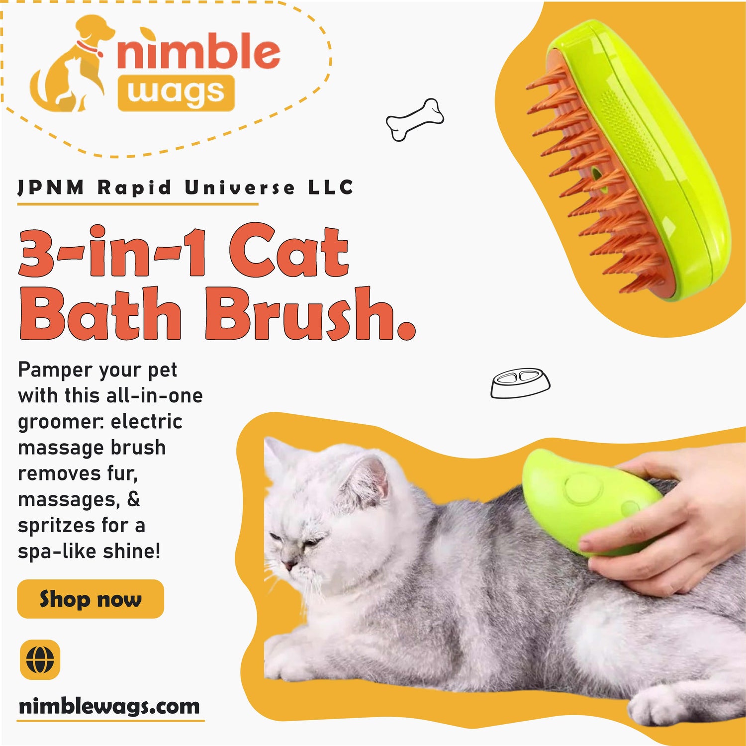Steamy Cat Brush