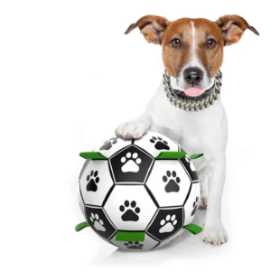 Dog Soccer Ball with Straps - Durable & Unlimited Joy - Water Float Dog Toy for Small Medium Large Dogs