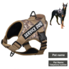 Personalized Tactical Dog Harness with Name & Phone Number - No pull Dog Harness - Training Walking & Hunting