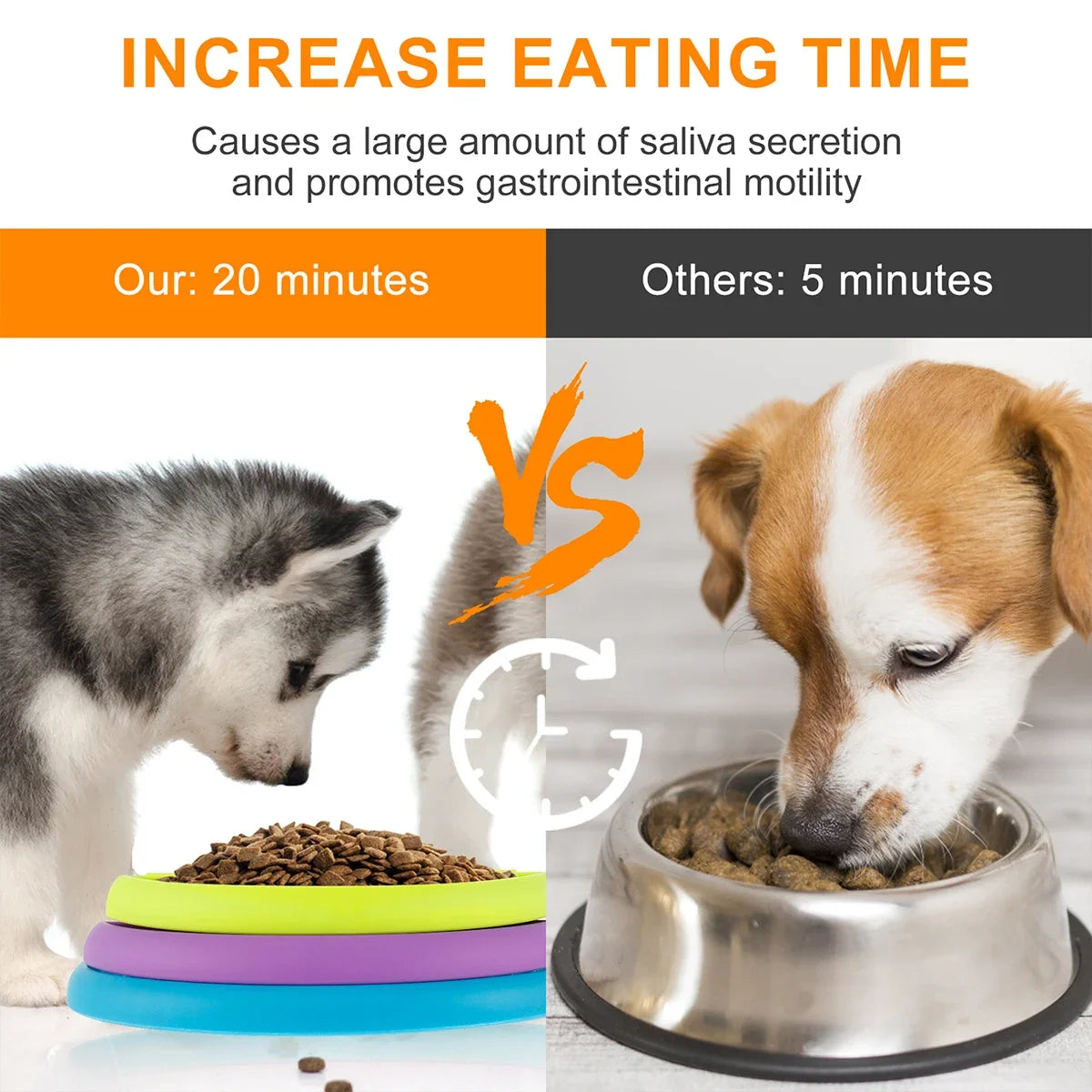 Pet Food Bowl with Maze Puzzle