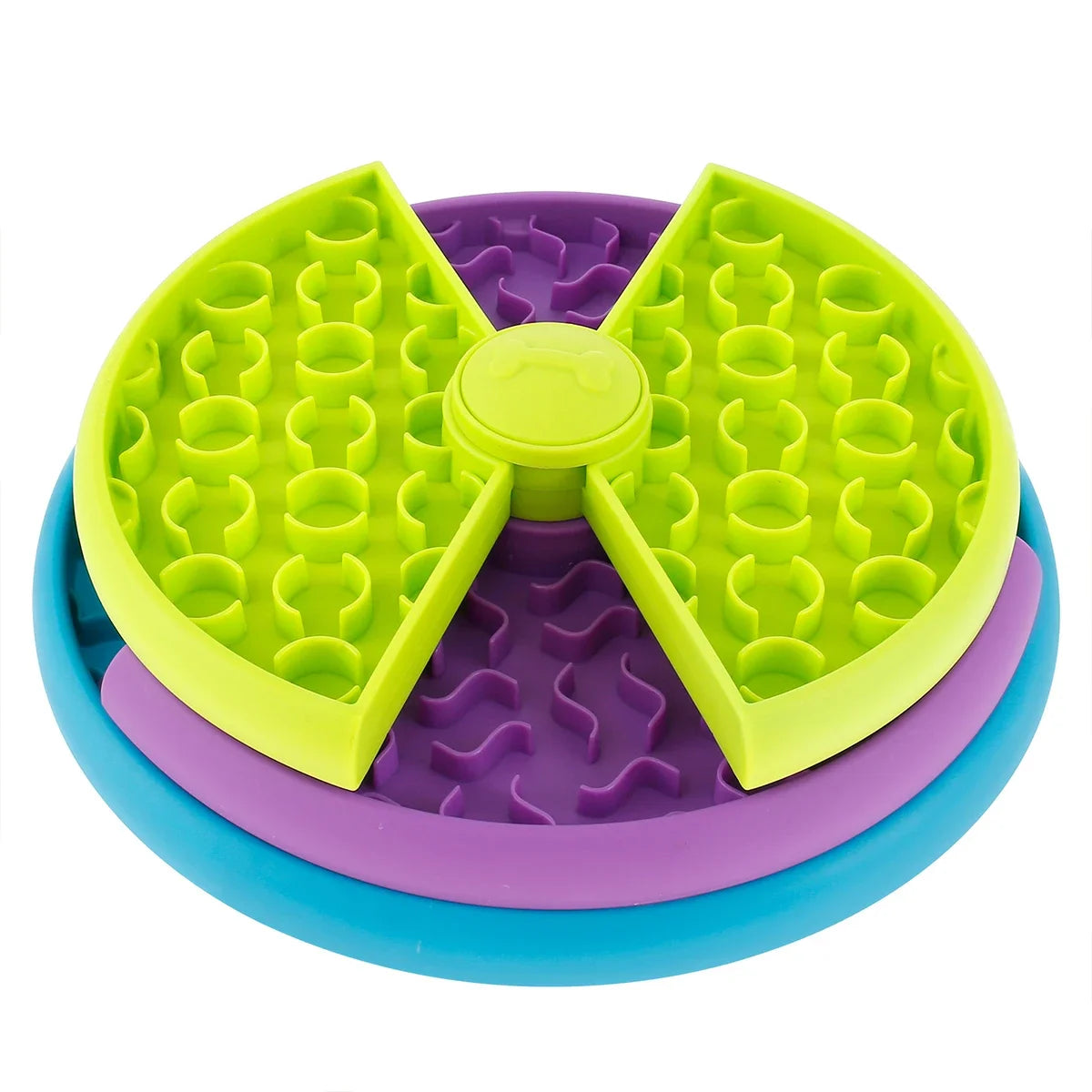 Pet Food Bowl with Maze Puzzle